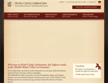 Tablet Screenshot of castle-liebenstein.com